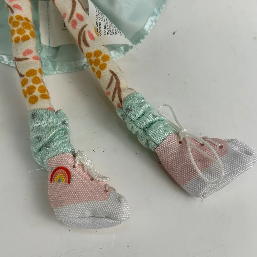 Sunny Days Entertainment Pink Knit Bunny Doll Mint Green Tutu Rainbow Shoes Plus